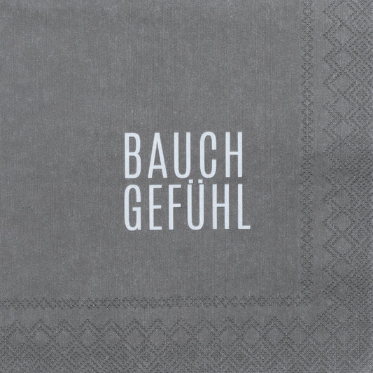 COCKTAILSERVIETTEN "BAUCHGEFÜHL"