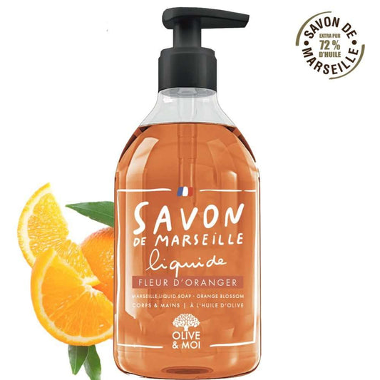 Savon de Marseille Flüssigseife Orangenblüte Nachfüllpack 1L